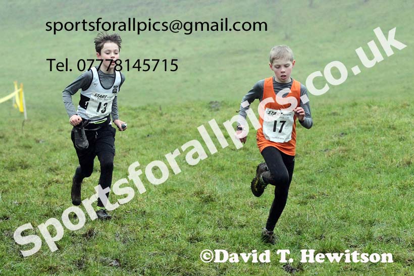 Boys under-13s, NECAA Junior Cross Country Relays, Thornley Farm, Peterlee, Saturday, December 12th. Photo: David T. Hewitson/Sports for All Pics